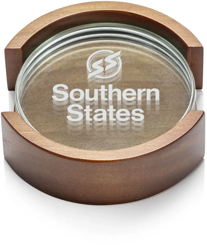 Round Coaster on Colfax Base - Set of 4 — view 2