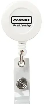 Custom Round Secure-A-Badge™ with Alligator Clip — view 3