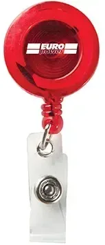 Custom Round Secure-A-Badge™ with Alligator Clip — view 6