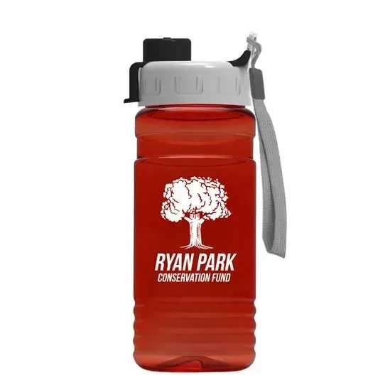 RPET Bottle with Quick-Snap Lid (20 oz.) — view 2