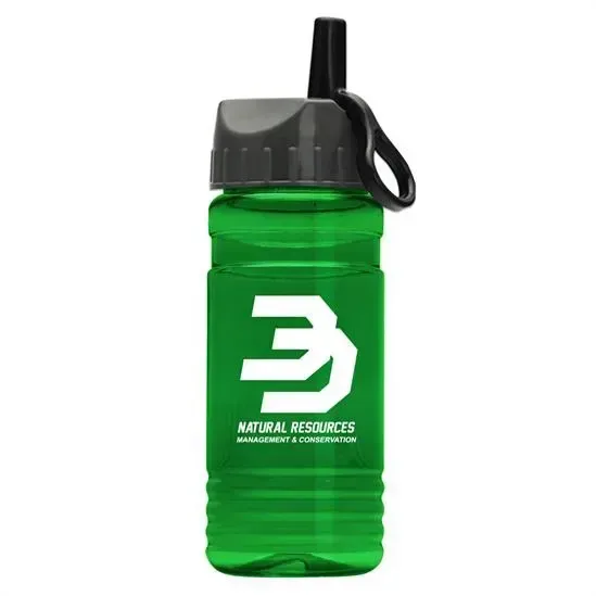 RPET Bottle with Ring-Straw Lid (20 oz.) — view 14