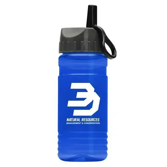 RPET Bottle with Ring-Straw Lid (20 oz.) — view 17