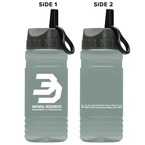 RPET Bottle with Ring-Straw Lid (20 oz.) — view 5