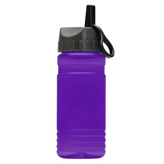 RPET Bottle with Ring-Straw Lid (20 oz.) — view 7