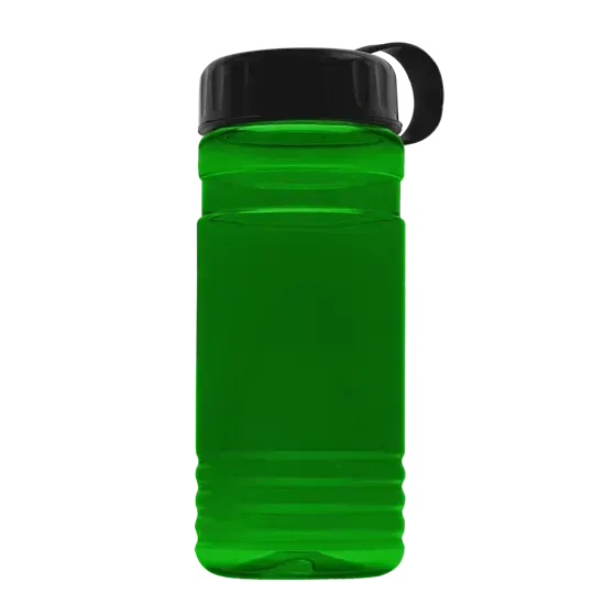RPET Bottle with Tethered Lid (20 oz.) — view 5