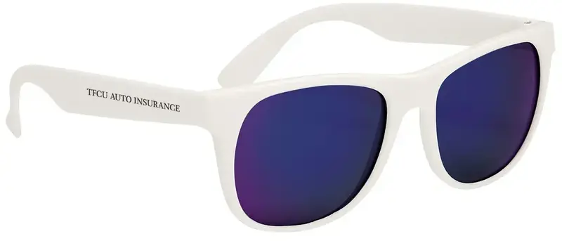 Rubberized Mirrored Sunglasses