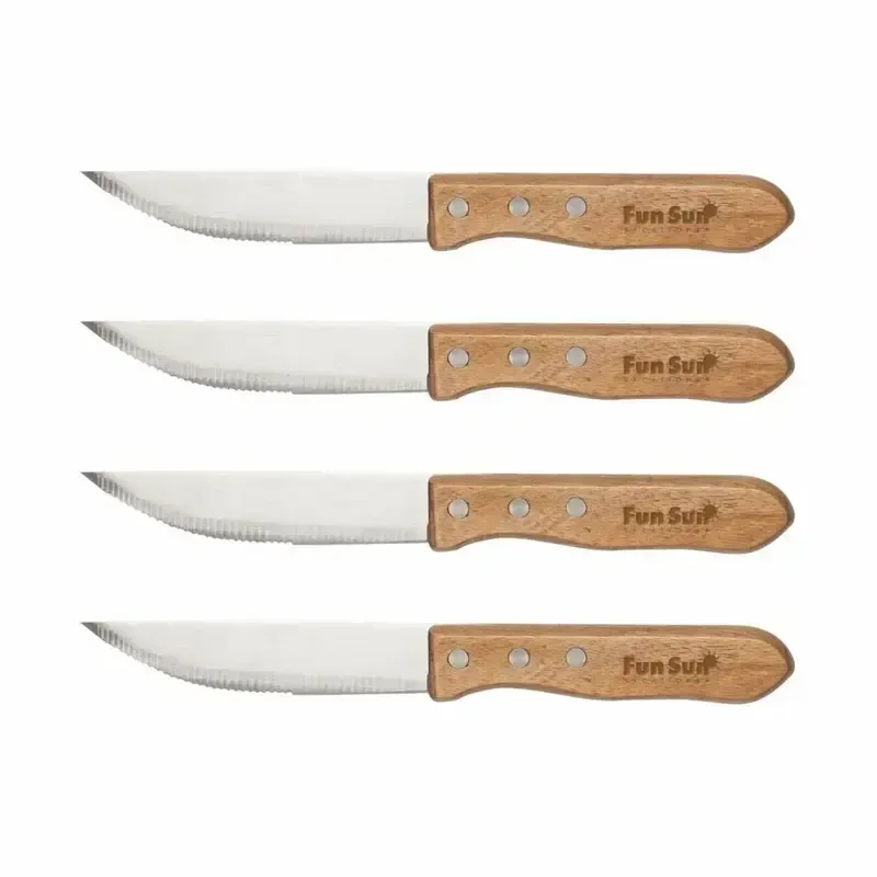 4-Piece Rustler Steak Knife Set - Professional Quality Dining Cutlery