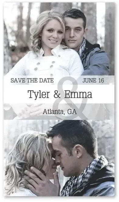 Customized Save The Date Magnet 7 x 4