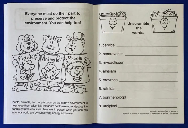 Saving Energy and Water Coloring & Activity Book — view 2