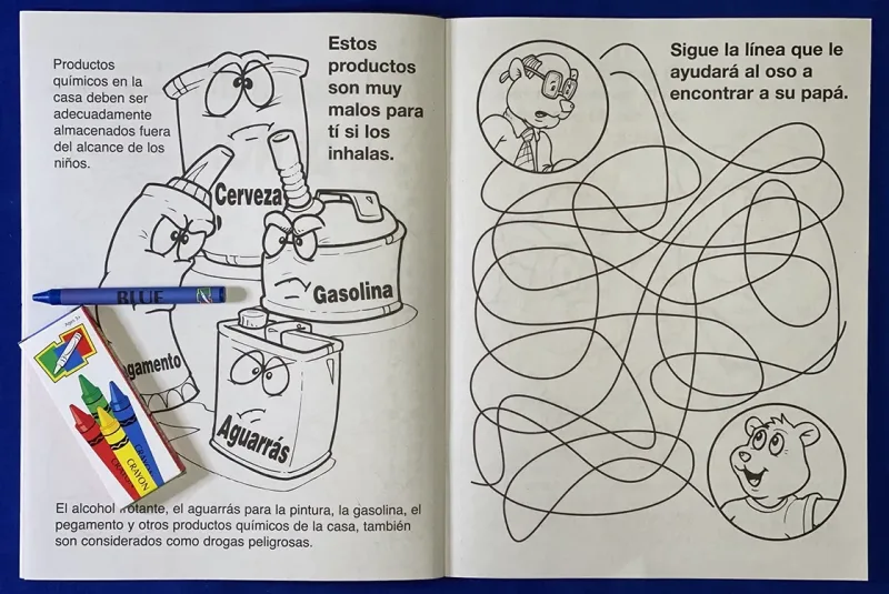 Say No to Drugs Coloring and Activity Book (Spanish) β view 1