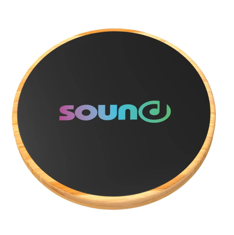 SCXDesign™ Full-Color Bamboo15W Wireless Charger — view 2