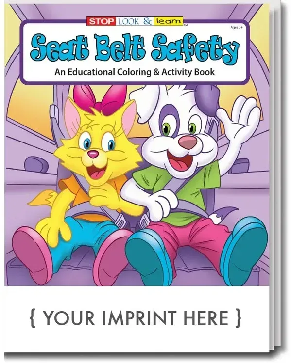 Seat Belt Safety Coloring and Activity Book