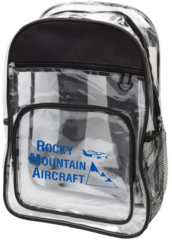 Customized Clear PVC Stadium Backpack with Logo - Ideal for Events and Travel