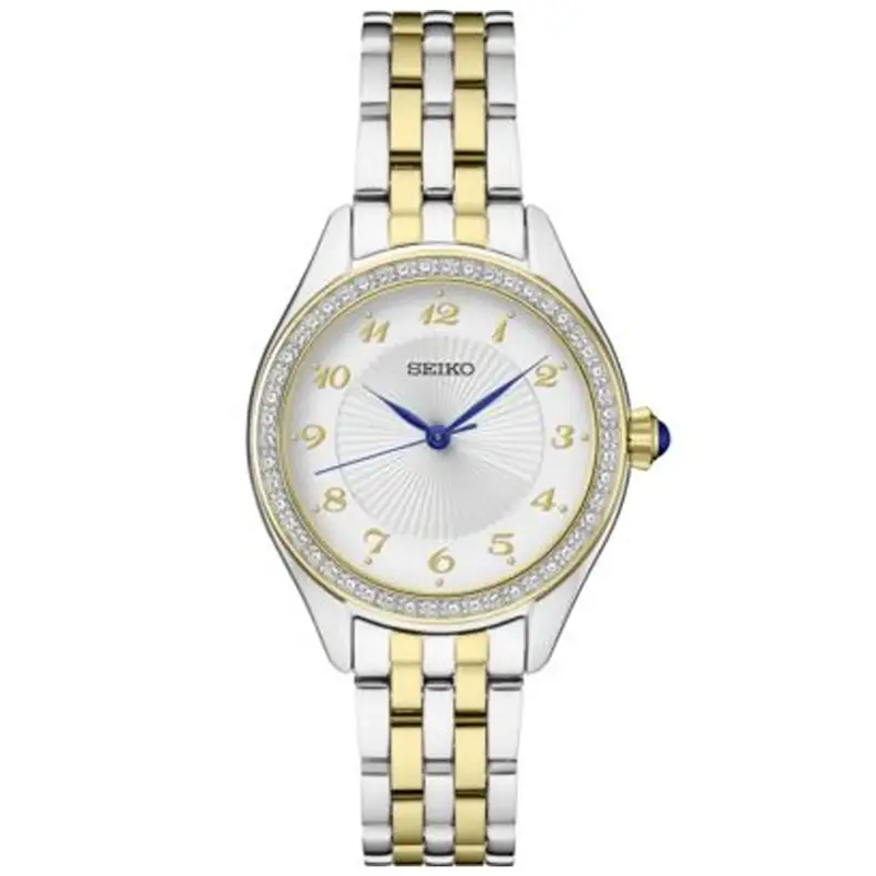 Seiko SUR392 Ladies Crystal TT Silver Patterned