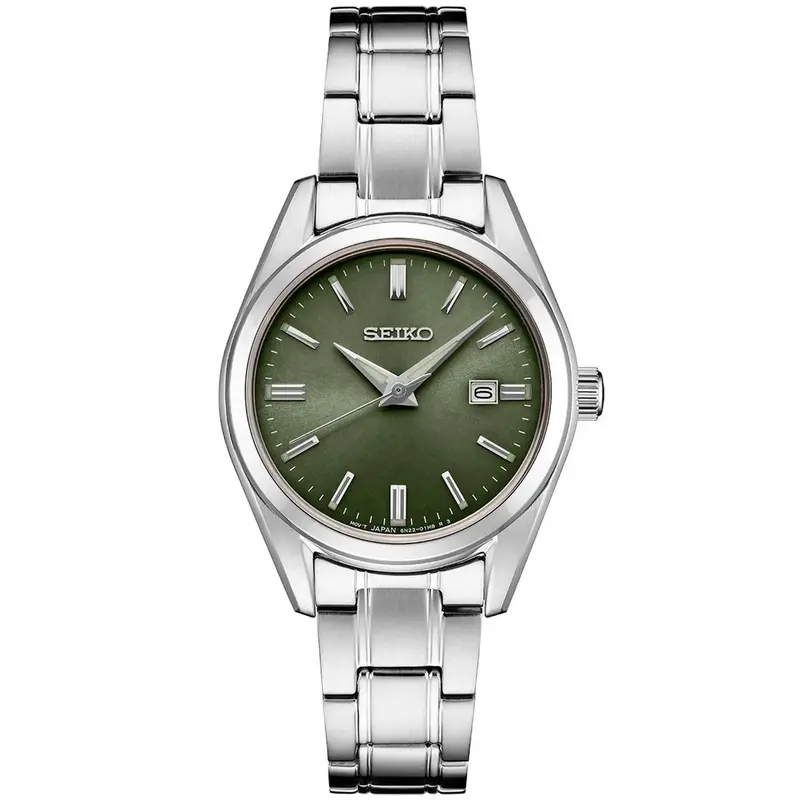 Seiko SUR533 Essentials SS Quartz Green Dial