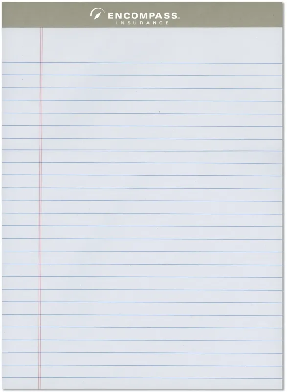 Custom Tape Imprinted Senior Writing Pad — view 2