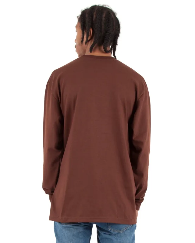Shaka Wear Adult Max Heavyweight Long-Sleeve T-Shirt — view 4