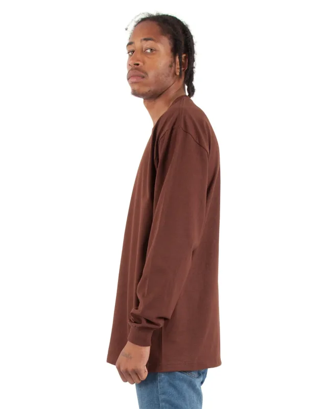 Shaka Wear Adult Max Heavyweight Long-Sleeve T-Shirt — view 6