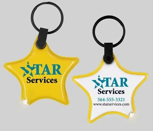 ShapeLights Imprint A Shape Star Keyring