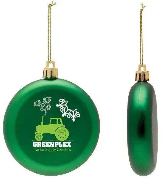 Shatter Resistant Flat Round Ornament — view 5