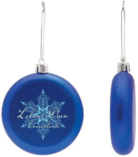 Shatter Resistant Flat Round Ornament — view 9