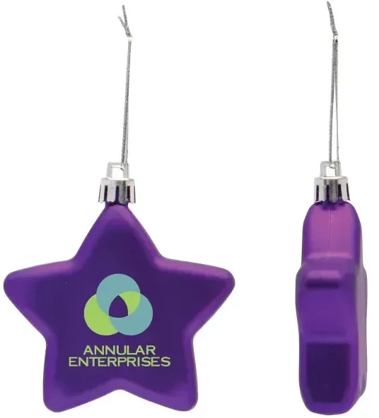 Shatter Resistant Flat Star Ornament — view 4