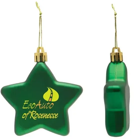 Shatter Resistant Flat Star Ornament — view 6