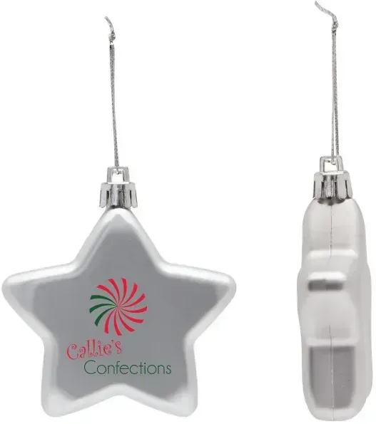 Shatter Resistant Flat Star Ornament — view 8