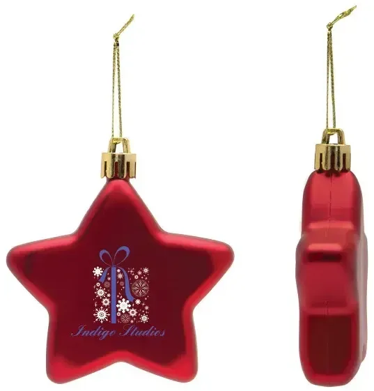 Shatter Resistant Flat Star Ornament — view 9