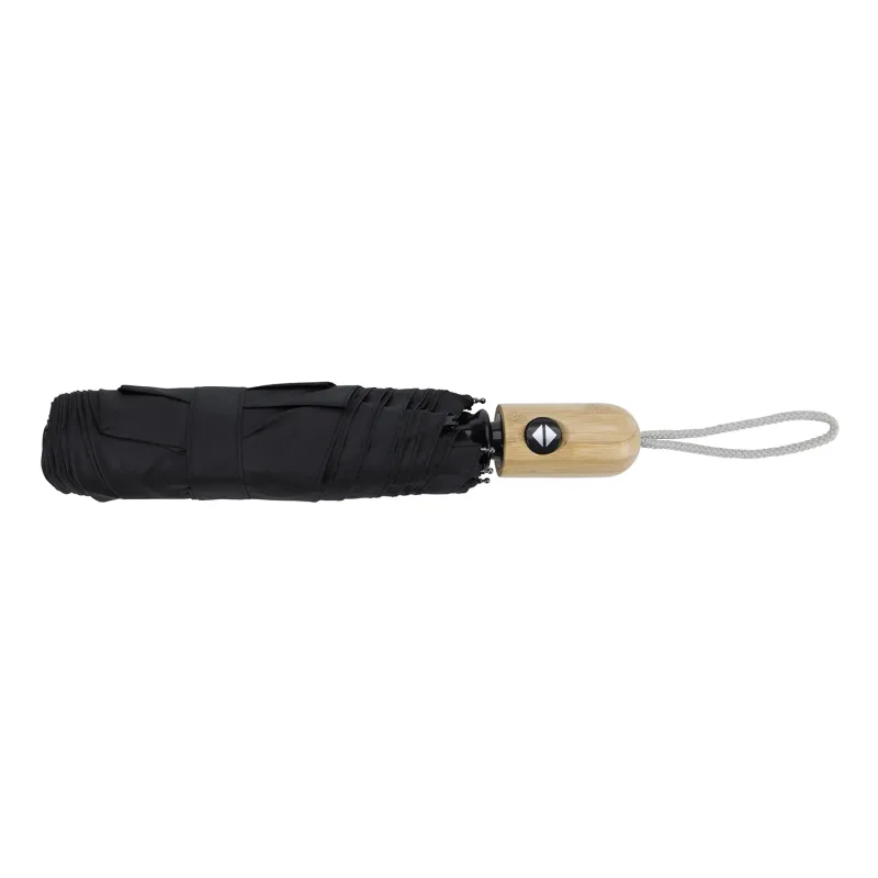 Shed Rain® RPET Auto Open/Close Bamboo Compact Umbrella — view 3