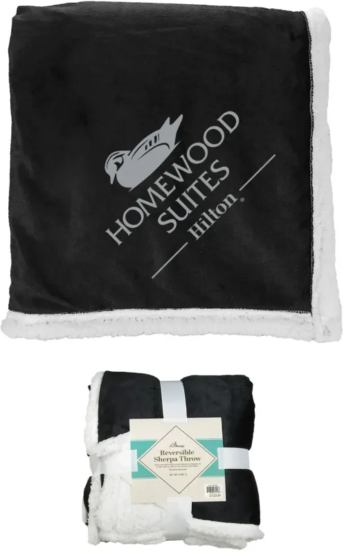 Personalized Sherpa Fur Blanket — view 4