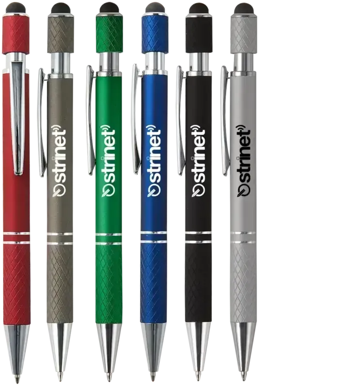 Custom Spin Top Stylus Pen - Siena Executive Aluminum