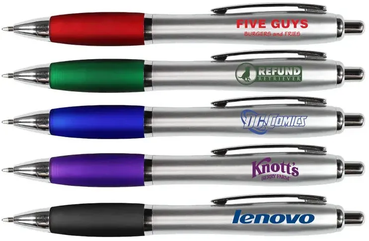 Satin Grip Silhouette Promotional Pen with Custom Logo