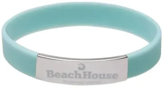 Silicone Bracelet w/Metal Accent — view 12