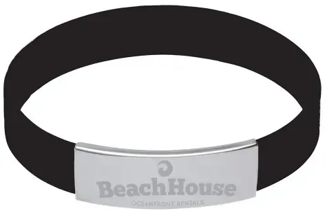 Silicone Bracelet w/Metal Accent — view 14
