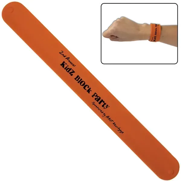 Custom Silicone Slap Bracelet — view 4