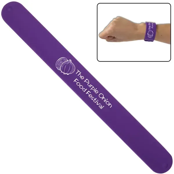 Custom Silicone Slap Bracelet — view 5