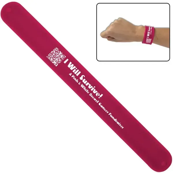 Custom Silicone Slap Bracelet — view 9
