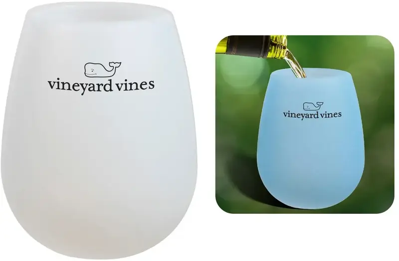 Logo-Branded Silicone Wine Cup (14 oz)