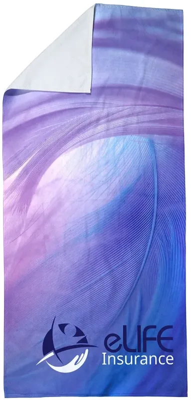 Silk Touch Beach Blanket/Towel 35" x 70" 400GSM Poly/Cotton — view 3