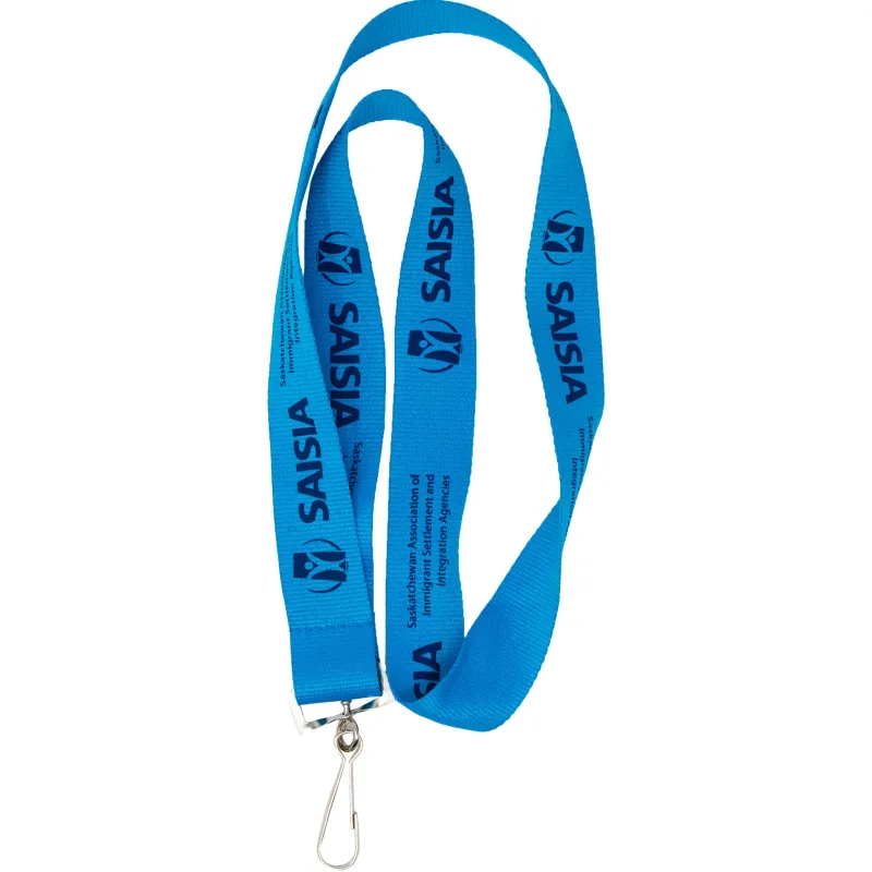 Silkscreened Flat Polyester Lanyard: 1/2" W x 36" L — view 7