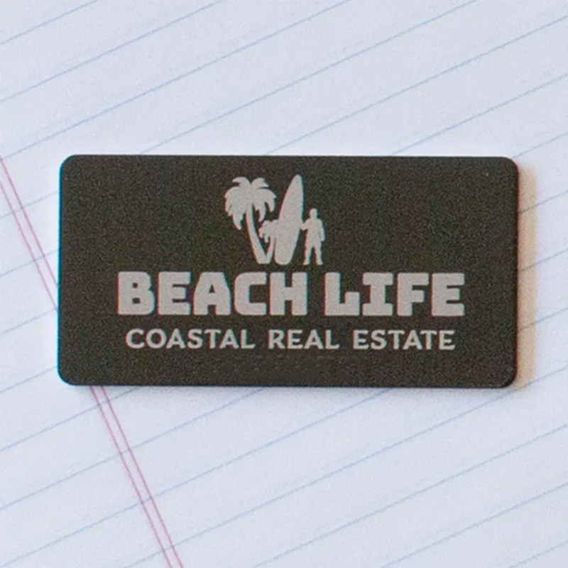 Silver City Metal Name Badge: 1.5" x 3" — view 2