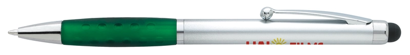 Silver Stylus Grip Twist Pen