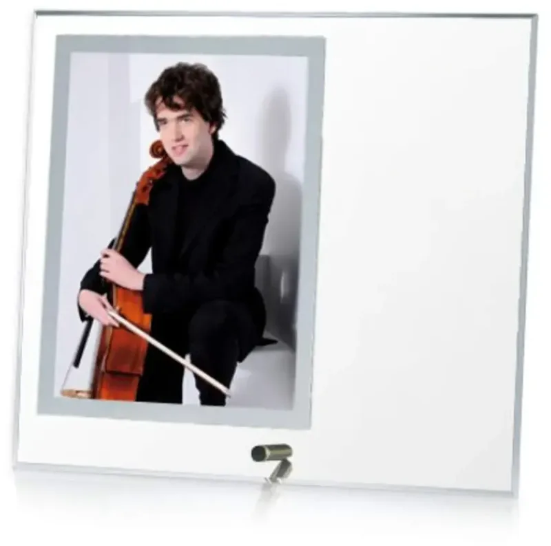 Custom Imprint Metal Glass Photo Stand — view 2