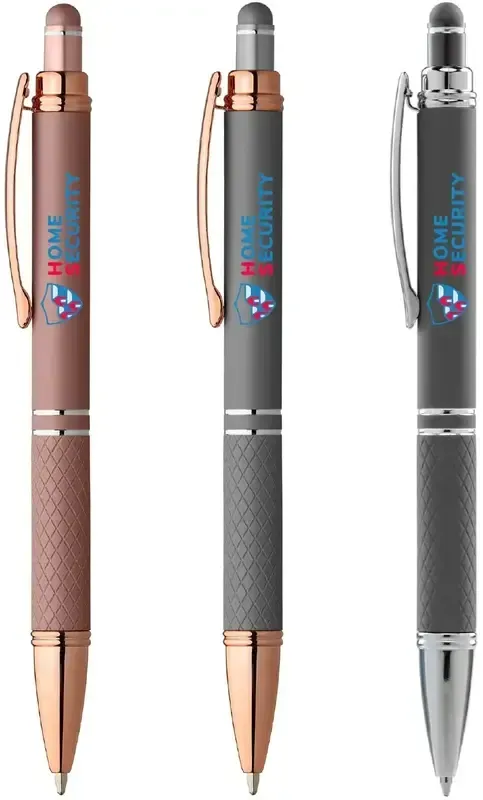 Rose Gold Metallic Pen with Stylus - Customizable