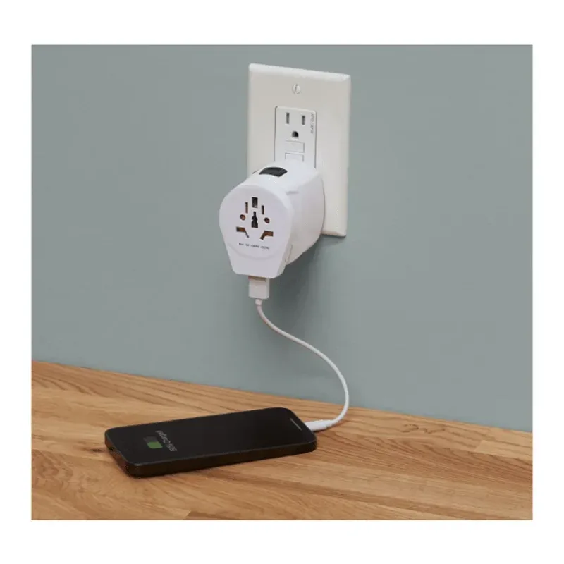 Branded SKROSS World Pro Travel Adapter & USB Charger — view 20