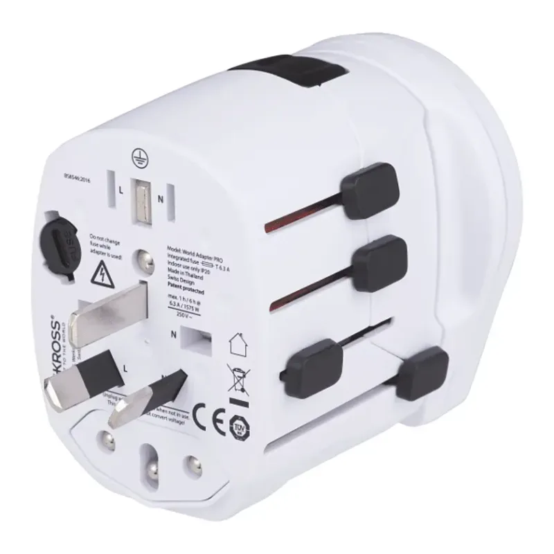 Branded SKROSS World Pro Travel Adapter & USB Charger — view 7