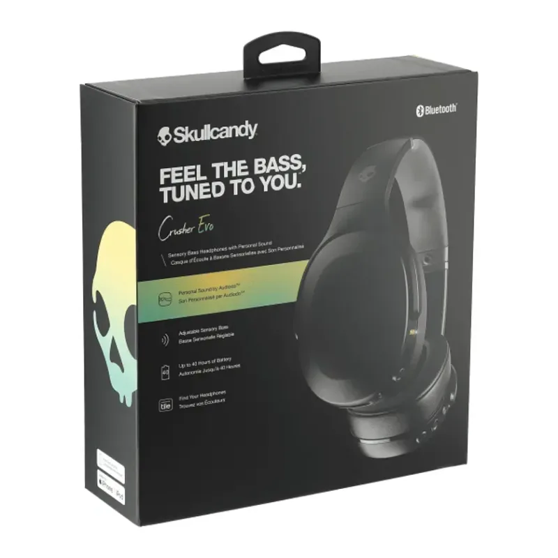 Custom Skullcandy Crusher Evo Bluetooth Headphones with Personal Sound Technology — view 5