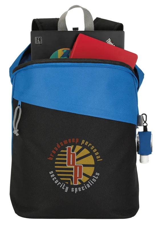 Custom Slant Cut Computer Backpack — view 5
