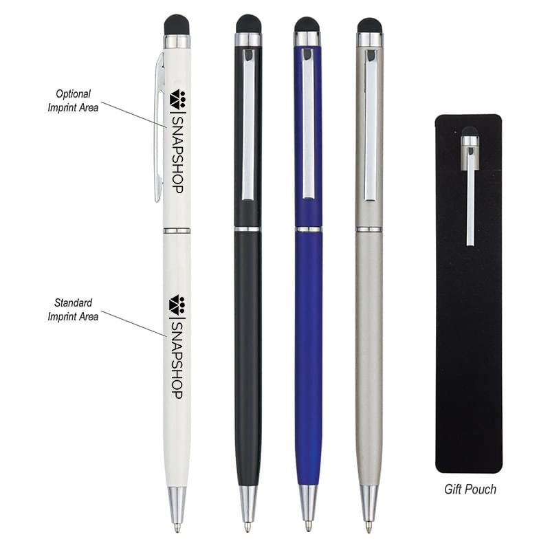 Sleek Aluminium Pen with Stylus